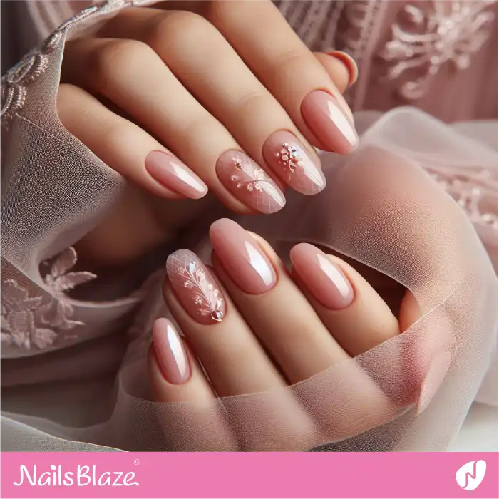 Classy Sheer Pink Nails | Spring Nails - NB4021